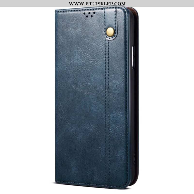 Etui Na Telefon do Xiaomi Redmi Note 12 5G Etui Folio Woskowana Sztuczna Skóra